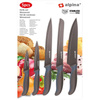 Alpina - Stainless steel knife set (brown)