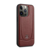 Mercedes Leather Urban Line - iPhone 14 Pro Case (red)