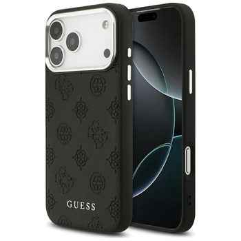 Guess Peony Hot Stamp Script MagSafe - Case iPhone 17 Pro Max (black)