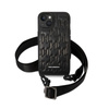 Karl Lagerfeld monogramos plakett logópánt - iPhone 14 tok (fekete)