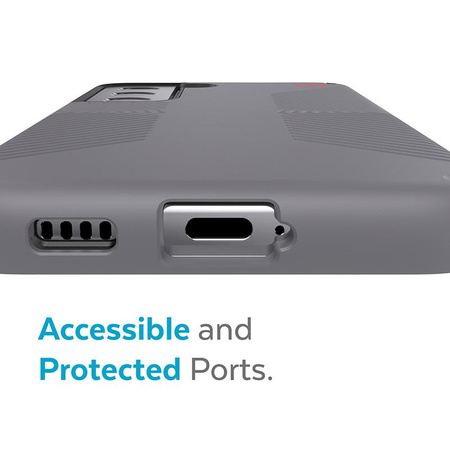 Speck Presidio2 Grip – Pouzdro pro Samsung Galaxy S22+ s MICROBAN (Graphite Grey/Black