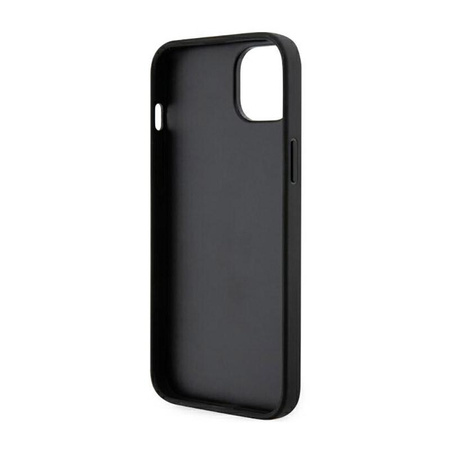 Karl Lagerfeld Saffiano Monogram NFT Ikonik - iPhone 14 Plus Case (Black)