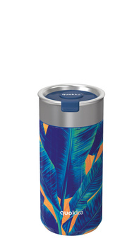 Quokka Boost Coffee Tumbler - Termohrnek z nerezové oceli s vařičem 400 ml (Blue Jungle)