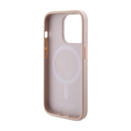 Guess Saffiano MagSafe - iPhone 15 Pro Max Tasche (rosa)