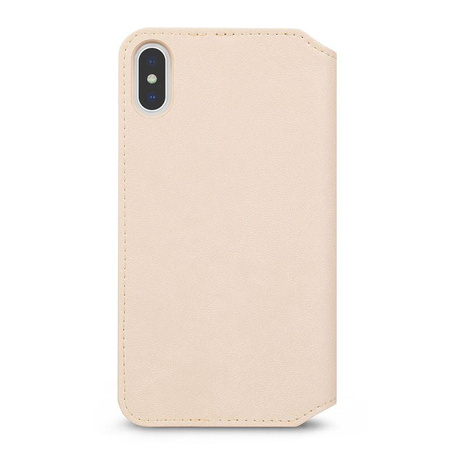 Moshi Overture - iPhone Xs Max case with card pocket + stand up (Savanna Beige)