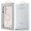 Guess Rhinestones Printed Classic Logo MagSafe - Hülle für Samsung Galaxy S25 (rosa)