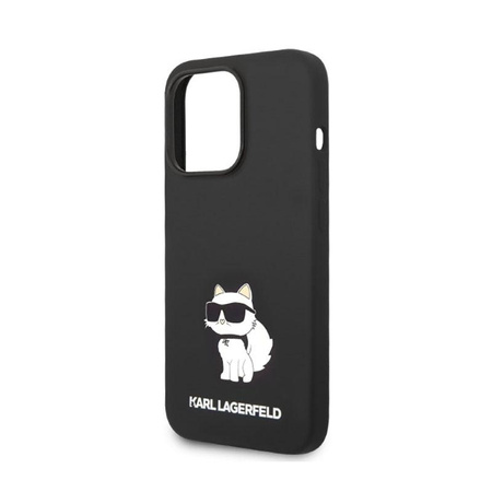 Karl Lagerfeld szilikon NFT Choupette - iPhone 14 Pro Max tok (fekete)