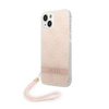 Guess 4G Print Cord - Tasche mit Umhängeband iPhone 14 (rosa)