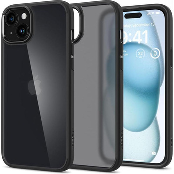 Spigen Ultra Hybrid - Schutzhülle für iPhone 15 (Frost Black)