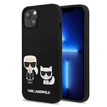 Karl Lagerfeld Slilicone Karl & Choupette Magsafe - pouzdro na iPhone 13 (černé)