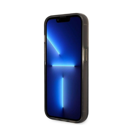 Karl Lagerfeld Liquid Glitter NFT Choupette Head - Hülle für iPhone 14 Pro Max (Schwarz)