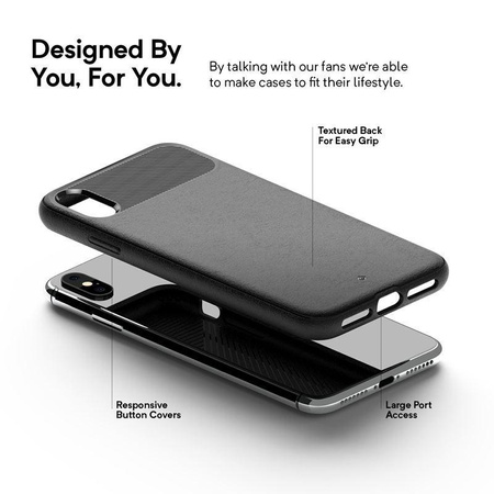 Caseology Vault Tasche - iPhone Xs Max Tasche (Schwarz)