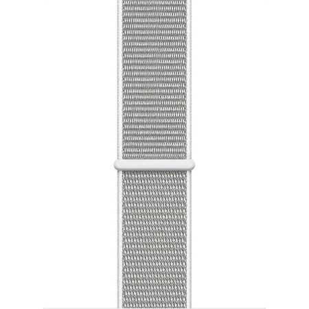 Crong Nylon - Bracelet sport pour Apple Watch 44/45/46/49 mm (Gris argenté)
