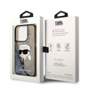 Karl Lagerfeld Liquid Glitter NFT Karl's Head - iPhone 14 Pro Tasche (schwarz)