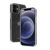 Crong Glitter tok - iPhone 12 / iPhone 12 Pro tok (átlátszó/ezüst)