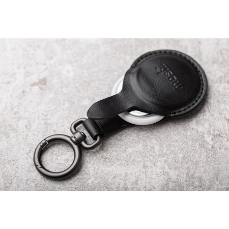 Klíčenka Moshi AirTag - Prémiová klíčenka pro Apple AirTag (Jet Black)