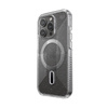 Speck Presidio Lux Grip ClickLock & Magsafe - iPhone 15 Pro Fall (Klar / Chrom-Finish / Serene Silber)