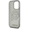 Karl Lagerfeld IML Rhinestones Karl Head - pouzdro pro iPhone 16 Pro (černé)