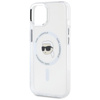 Karl Lagerfeld IML Metal Karl Head MagSafe - Case for iPhone 15 Plus (white)