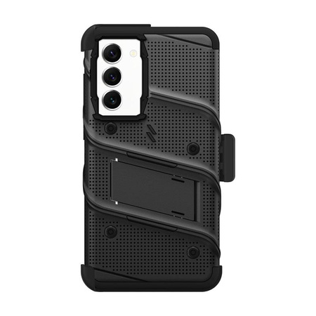 ZIZO BOLT Series - Armored case for Samsung Galaxy S23+ with 9H glass for screen + holder with stand (black)