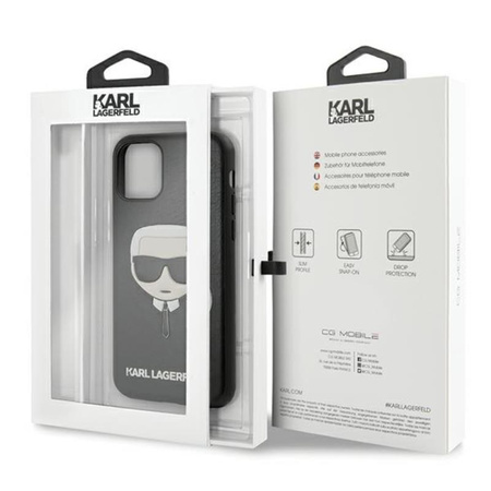 Karl Lagerfeld Silikon Iconic Karl`s Head - iPhone 11 Pro Tasche (schwarz)