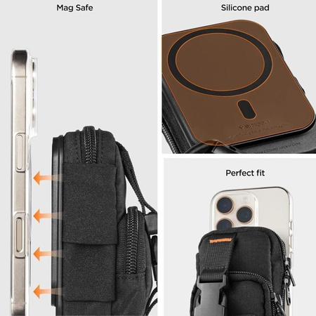 ORGANIZER MAGSAFE DO TELEFONU SPIGEN POUCH ORYGINALNA MAŁA TORBA CZARNA