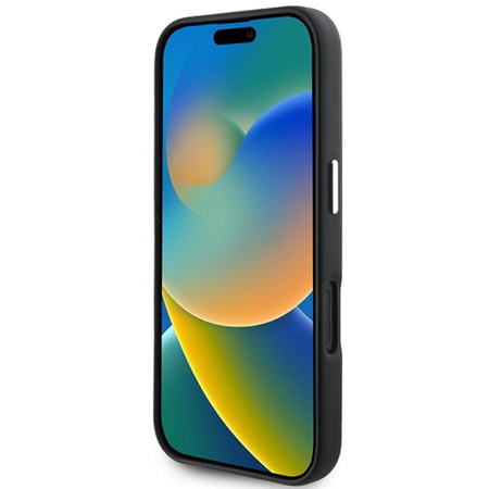 Karl Lagerfeld FW Metal Plate MagSafe - Hülle für iPhone 16 Plus (schwarz)