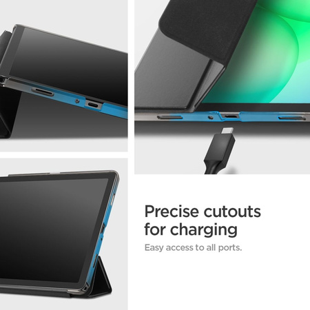 Etui do Samsung Galaxy Tab A9+, A11+ Spigen Fold Oryginalny Czarny Case