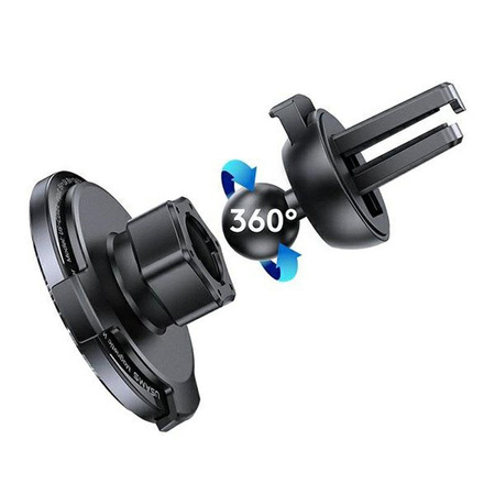 USAMS US-CD164 - Autohalterung mit induktivem 15-W-Ladegerät (schwarz)