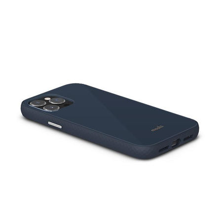 Moshi iGlaze Slim Hardshell Case - iPhone 13 Pro Max Case (SnapTo system) (Slate Blue)