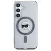 Karl Lagerfeld Button Karl Head nyomtatott logó MagSafe - Samsung Galaxy S25 tok (fekete)