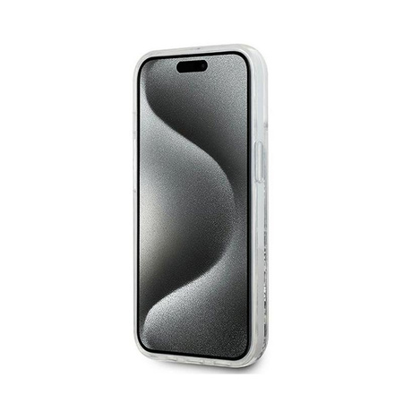 Karl Lagerfeld Liquid Glitter Choupette Head MagSafe - iPhone 13 Tasche (Transparent)