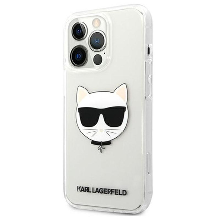 Karl Lagerfeld Choupette Head - iPhone 13 Pro Tasche (Transparent)