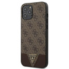 Guess 4G Triangle Collection - pouzdro pro iPhone 12 Pro Max (hnědé)