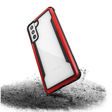 X-Doria Raptic Shield - Samsung Galaxy S21+ Aluminiumgehäuse (antimikrobieller Schutz) (Rot)