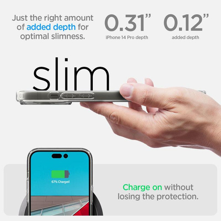 Spigen Ultra Hybrid Mag MagSafe – Etui do iPhone 14 Pro (Carbon Fiber)