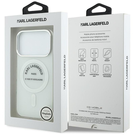 ETUI DO IPHONE 17 PRO do MAGSAFE KARL LAGERFELD ORYGINALNE PRZEZROCZYSTE
