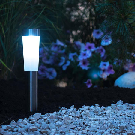 Grundig - duża solidna lampa solarna 2xLED wysokość 56 cm