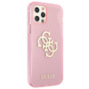 Pouzdro Guess Glitter 4G Big Logo - iPhone 12 Pro Max (růžové)