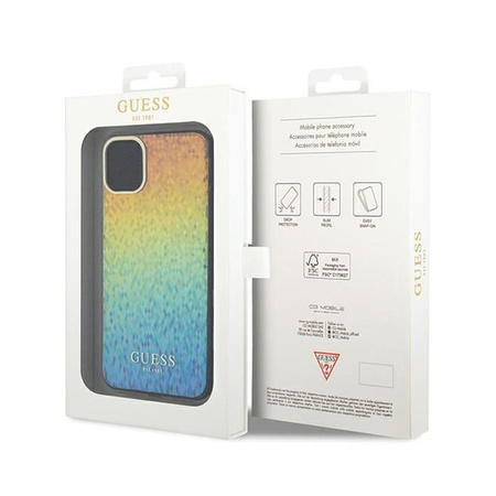 Guess IML Faceted Mirror Disco Iridescent - iPhone 11 tok (Irizáló)