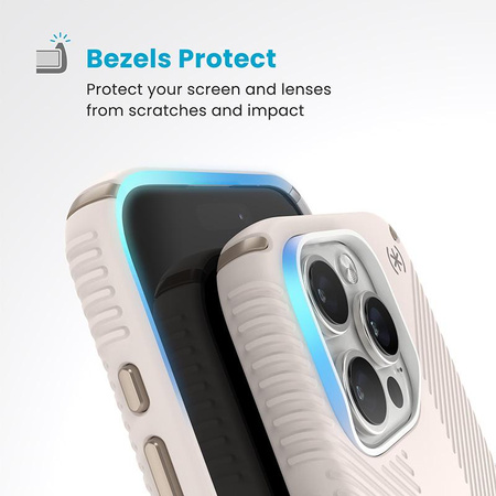 Speck Presidio2 Grip ClickLock & MagSafe - iPhone 16 Pro Case (Bleached Bone / Heirloom Gold / Hazel Brown)