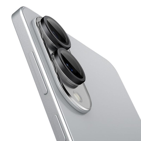 Spigen Optik Pro GLAS.TR EZ Fit Camera Protector 2-Pack – Ochranné sklo na objektiv pro Samsung Galaxy S25 Edge (2 ks)(Černý)