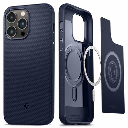 Spigen Mag Armor - Case for iPhone 14 Pro (Navy blue)