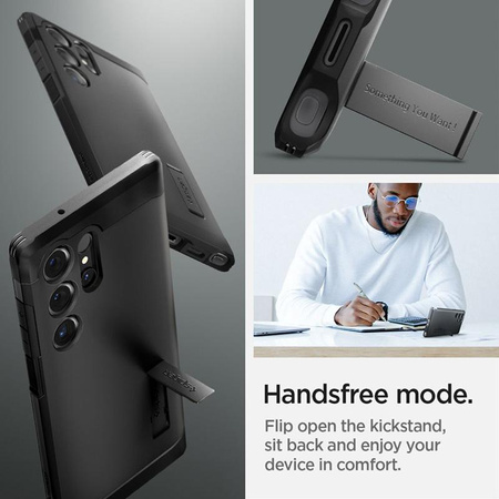 Spigen Tough Armor - Schutzhülle für Samsung Galaxy S24 Ultra (Schwarz)