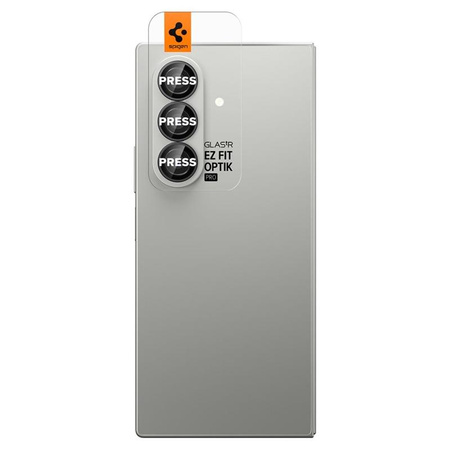 Spigen Optik Pro HD GLAS.TR EZ Fit Camera Protector 2er-Pack - Objektivschutzglas für Samsung Galaxy Z Fold 7 (2 Stück)(Schwarz)