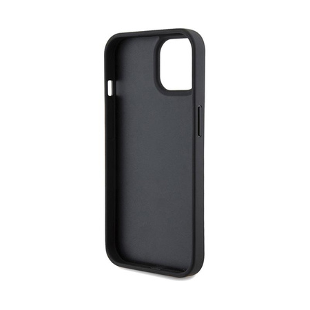 Coque Ferrari Perforated Waves Metal Logo - iPhone 15 Case (noir)