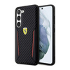 Ferrari Carbon Contrast Edges - Etui Samsung Galaxy S23+ (noir)