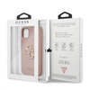 Pouzdro Guess Saffiano 4G Big Metal Logo - iPhone 11 (růžové)