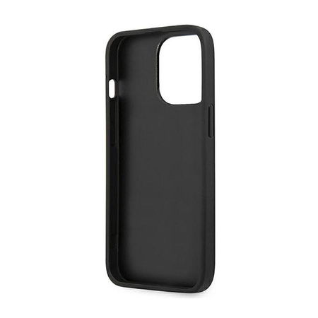 Collection 4G Bottom Stripe de Guess - Coque pour iPhone 13 Pro (gris)