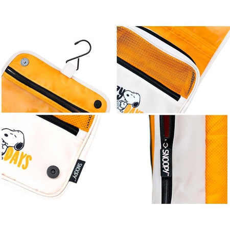 Snoopy - Travel cosmetic bag with hanging handle
